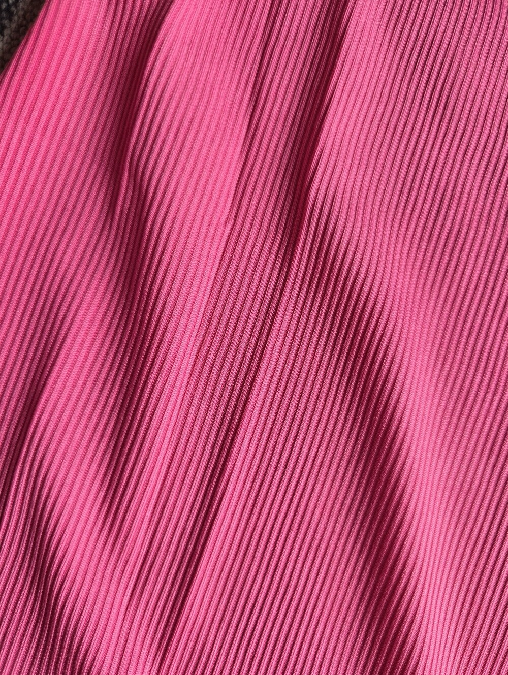 Hot Pink Ribbed Spaghetti Strap Romper - Picture 2 of 2